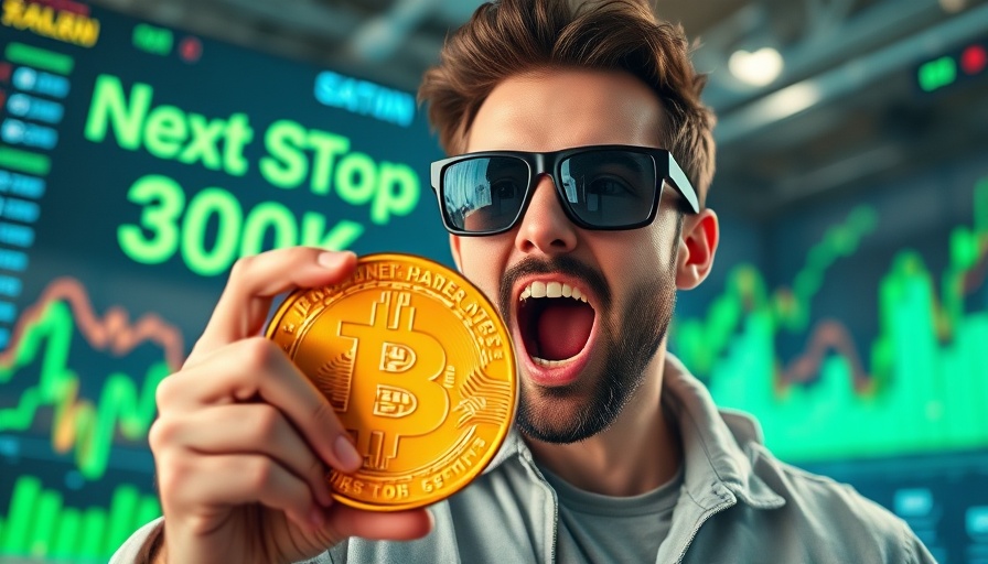 Futuristic image of a man highlighting Bitcoin price predictions 2025.