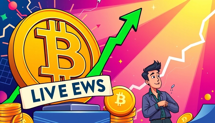 Bitcoin analysis concept with price predictions and rising chart.