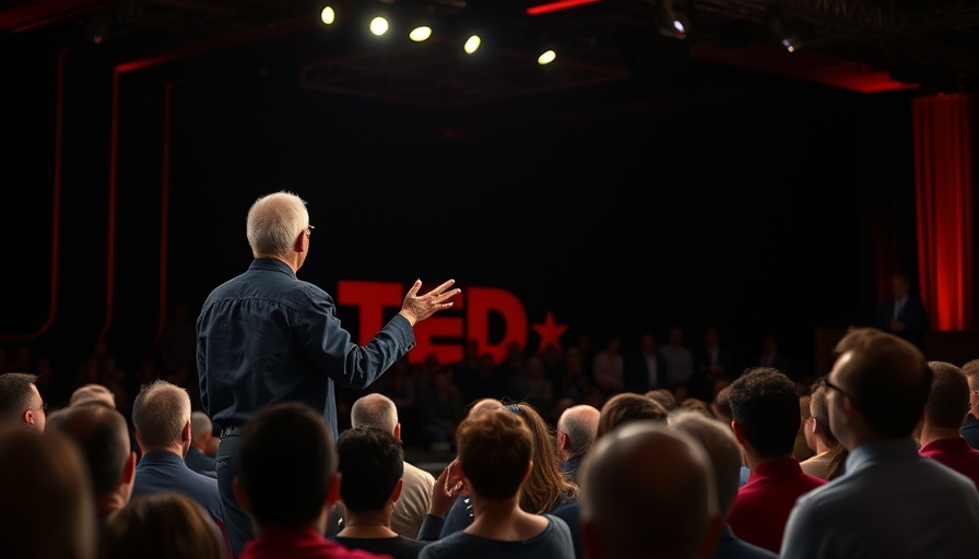 Turning $500 into Financial Freedom presentation at TEDx stage.