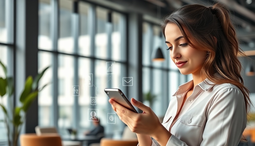 Mobile Learning App for Digital Marketers in use by young professional.