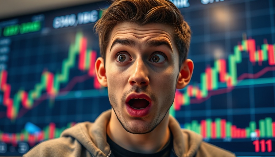 Surprised young man analyzing cryptocurrency chart, The Moon