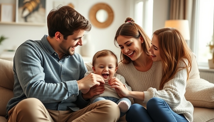 Parents engaging with child in cozy home, simplifying life for parents.