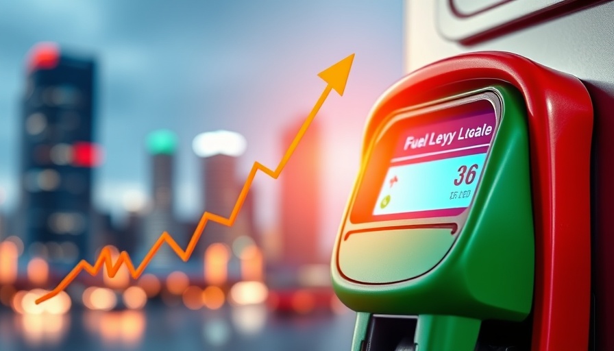 Conceptual image of fuel levy increase June 2025 impact.