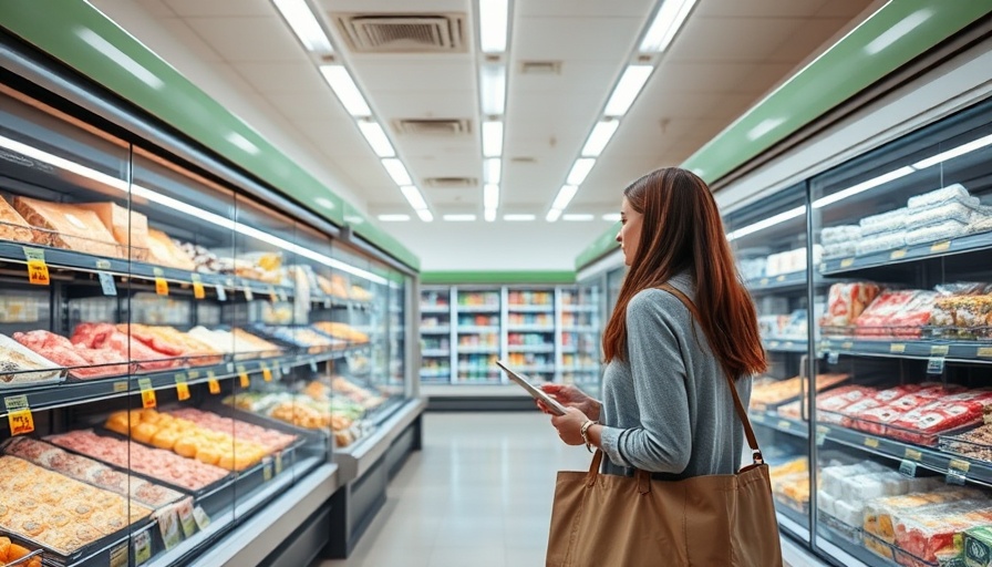 SPAR store shopper examining products, illustrating SPAR Group's growth plans in Southern Africa.