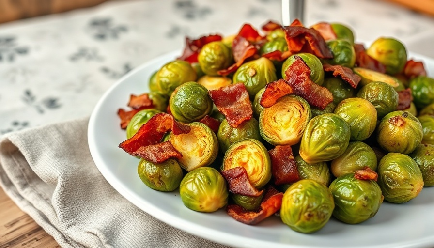 Savory roasted Brussels sprouts with crispy bacon - Grilling Side Dishes for Families.