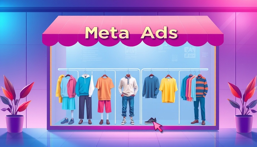 Illustration of Meta Ads for demand creation with digital storefront.
