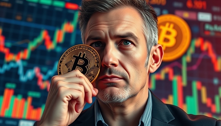 Bitcoin mining stocks concept with digital graphics and tech themes