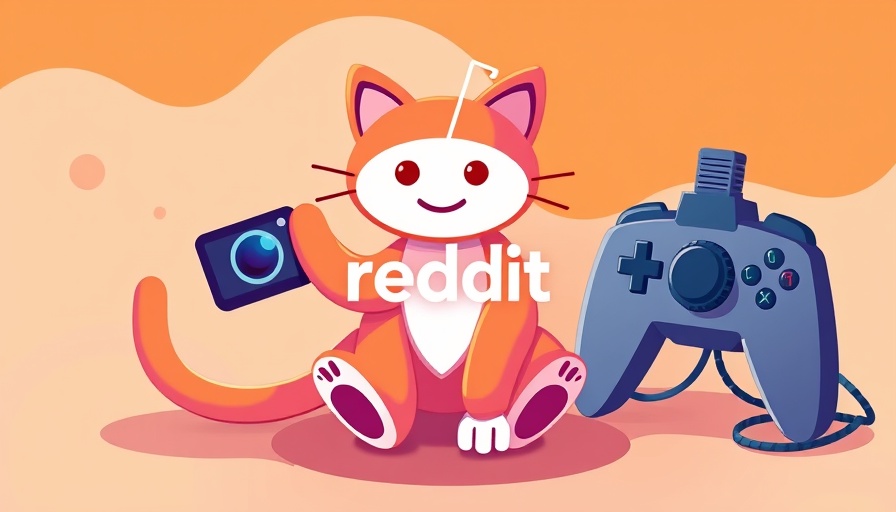Reddit-themed design; vibrant illustrations with logo.