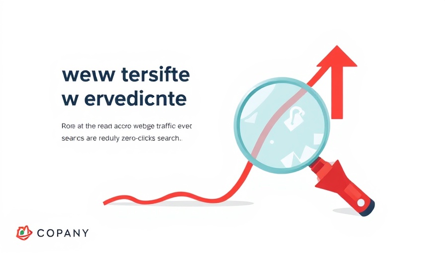Zero-Click Searches Impact on Website Traffic illustrated by declining arrow.