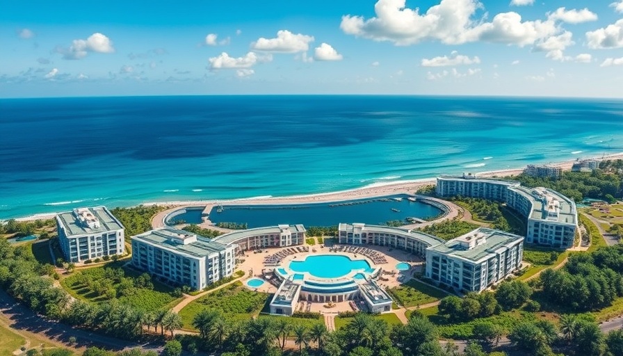 Zhuhai luxury senior living complex with sea view and pool.