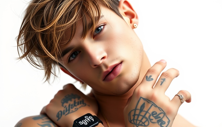 Contemporary art fashion portrait of confident young man.