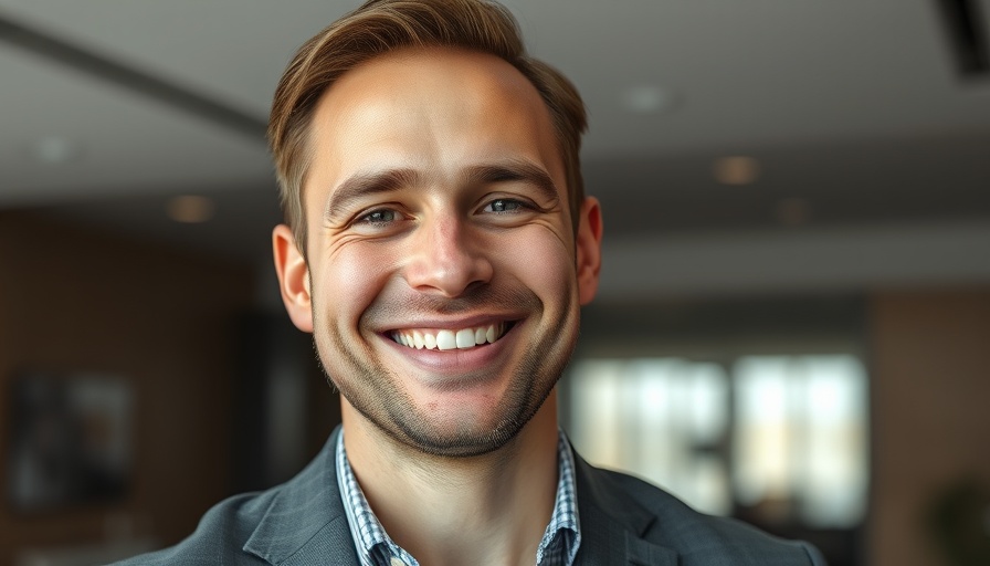 Professional man's portrait in a neutral setting for 100% email deliverability.