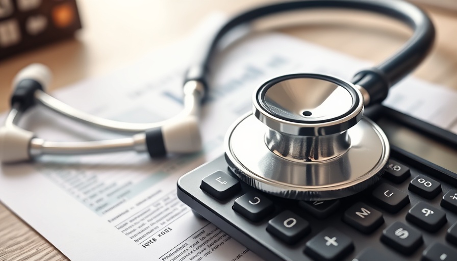 Stethoscope and calculator on documents, symbolizing investing critical illness insurance payout.
