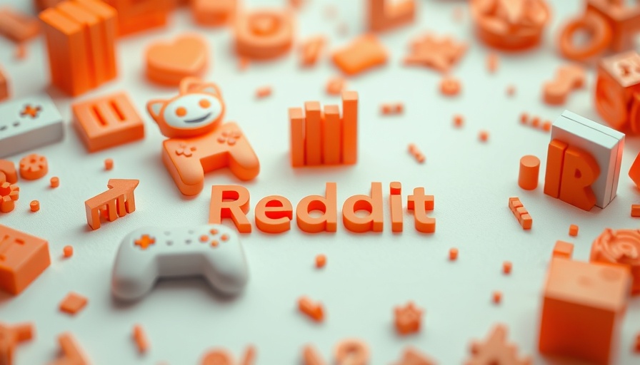 3D Reddit icons with logo for SEO strategies.