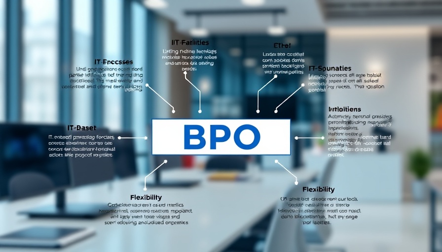 Infographic on IT-Enabled Services BPO highlighting key aspects.