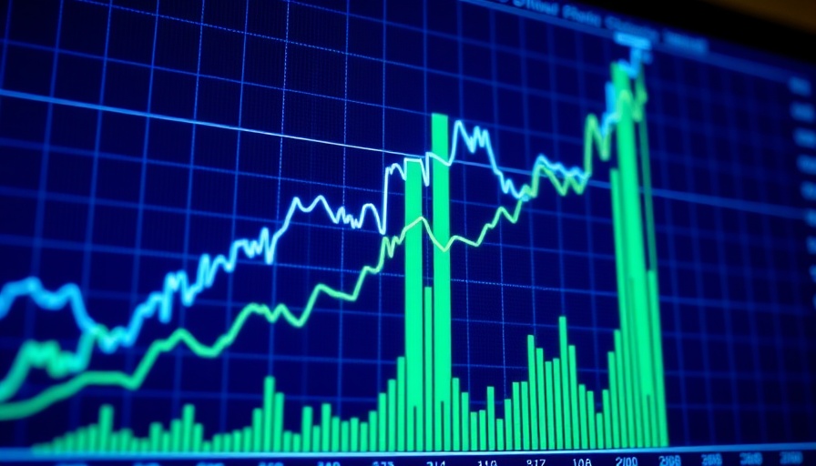 Chart showing rising HYPE cryptocurrency profits in vivid colors.