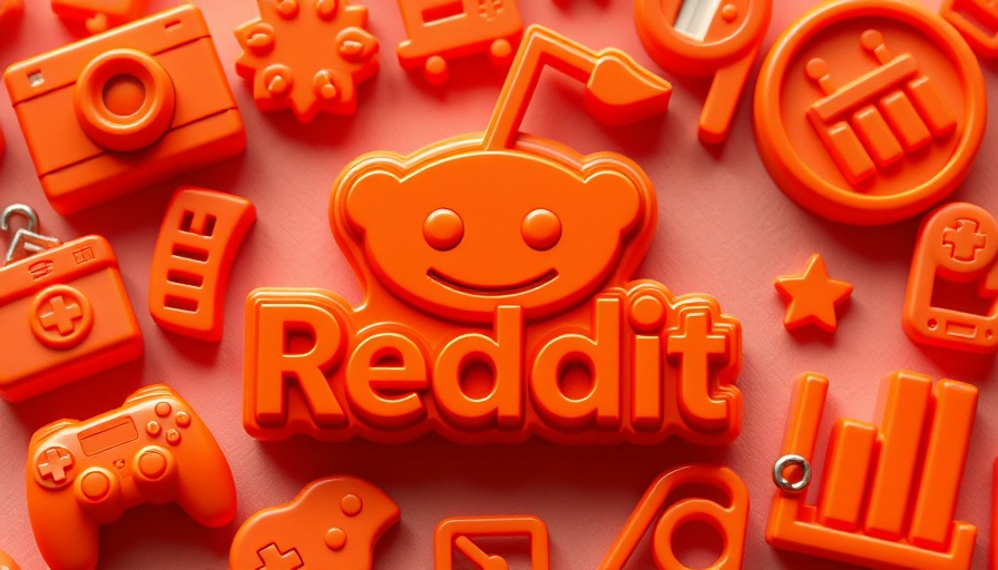 Reddit logo with colorful 3D icons background, Google not indexing posts