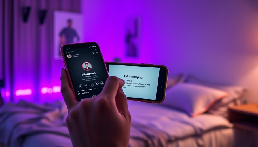 Instagram teleprompter tool interface on smartphone.