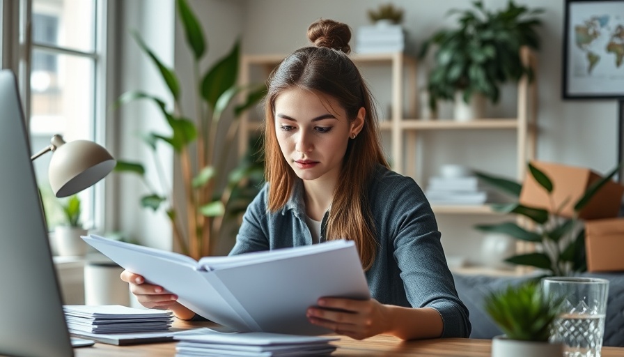 Young woman transforming side hustle into career, working in home office.