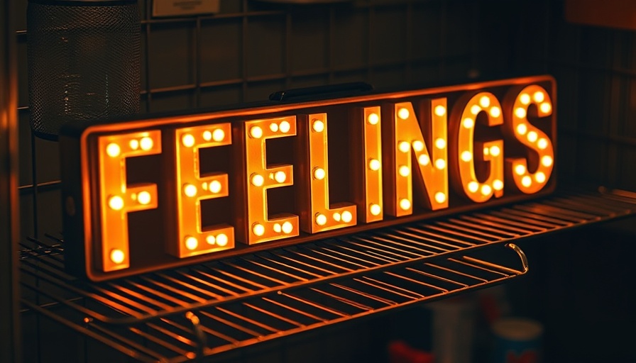 Illuminated sign reading 'FEELINGS' highlighting sentiment analysis in marketing.