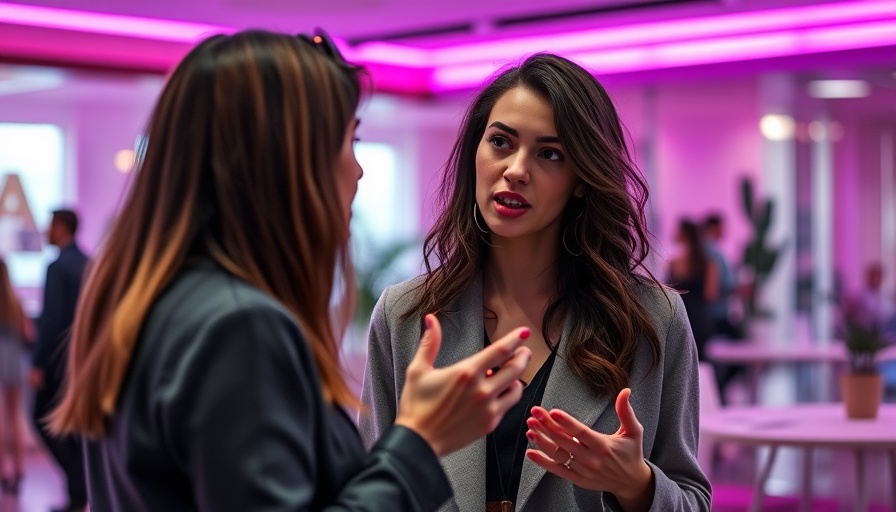 Future of Finance Without Banks, woman explaining concept in modern setting
