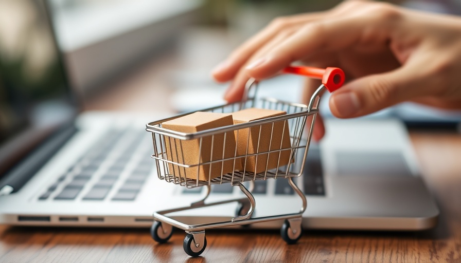 Illustration of paid media advertising for e-commerce growth concept.