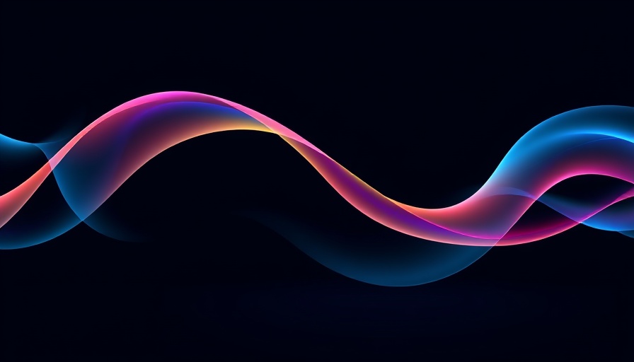 Abstract digital waves representing digital marketing strategies