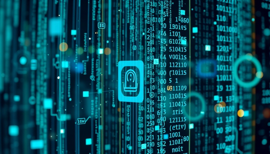 Abstract depiction of big data and machine learning in digital marketing.