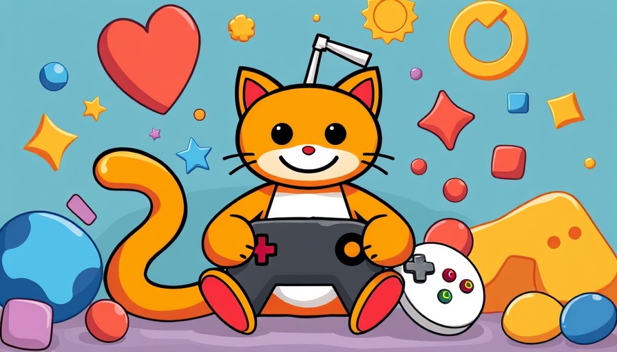 Playful orange shapes complementing Reddit logo for landscaper link opportunity.