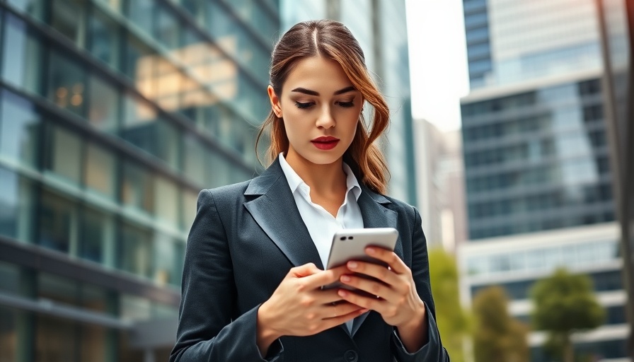 Confident businesswoman with laptop and smartphone in city, Treasury Bills vs. Notes vs. Bonds context.
