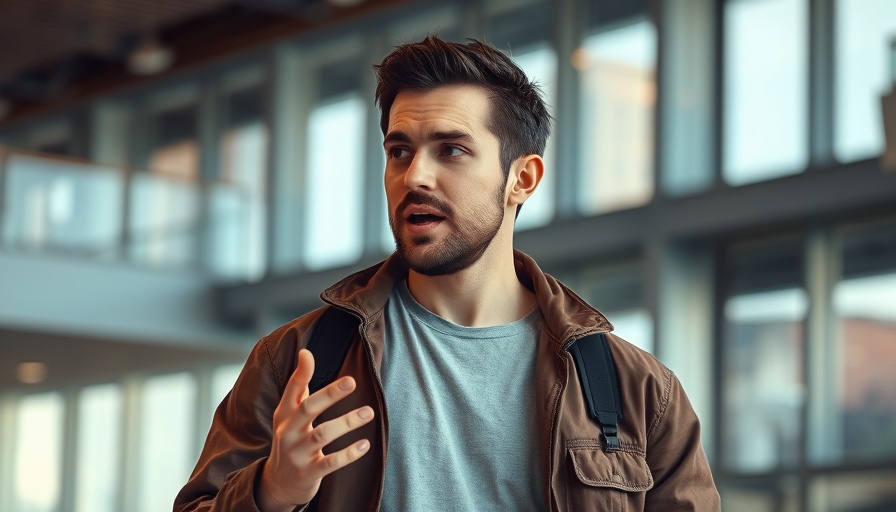 AGI is near: Confident man discusses AI development.