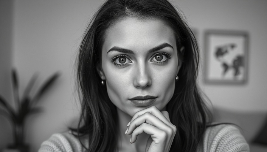 Thoughtful woman portrait conveying introspection, linked to investment mistake advice.