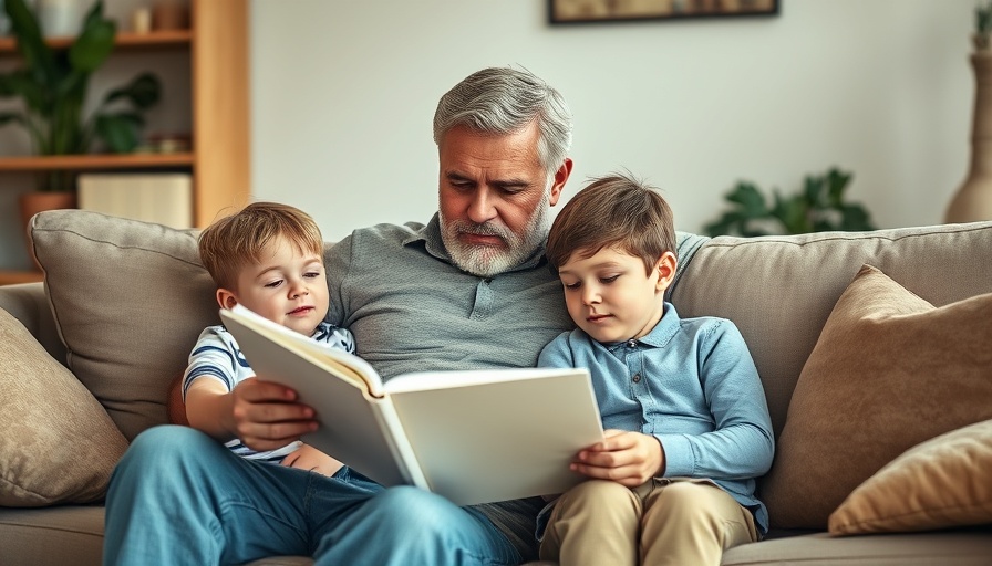 Man reading to children, illustrating life as a SAHD.