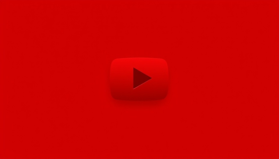 YouTube play button on red background representing digital marketing news