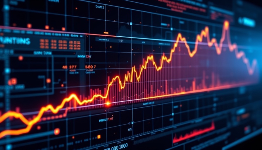 Futuristic digital economic graph showing growth trends, Africa Economic Integration Growth.