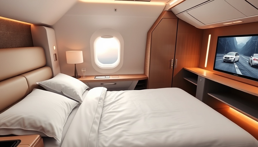 Luxurious future of business class cabins with sleek modern design.
