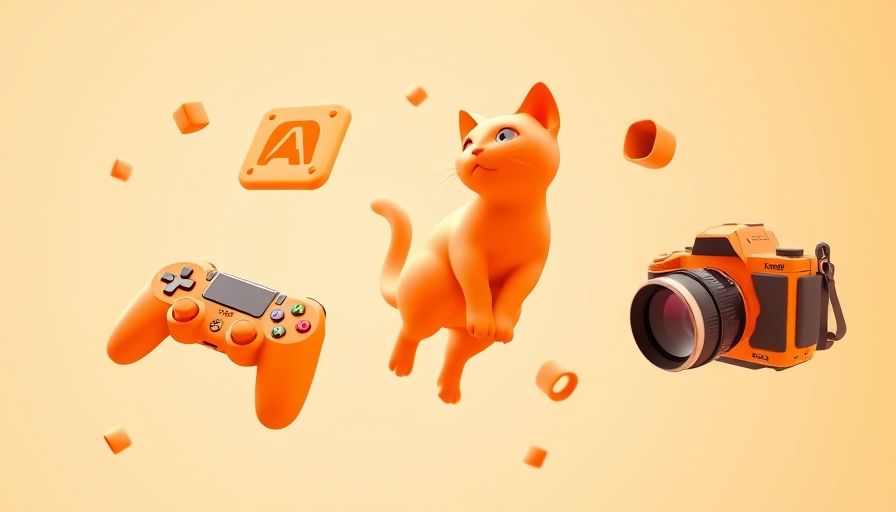 Vibrant Reddit-themed graphic with orange 3D objects.