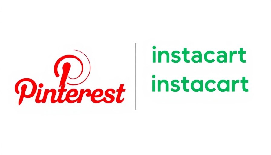 Pinterest and Instacart marketing partnership logos displayed.