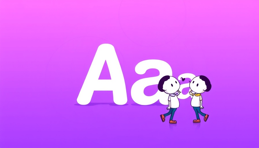 Stylized illustration promoting best font for emails.