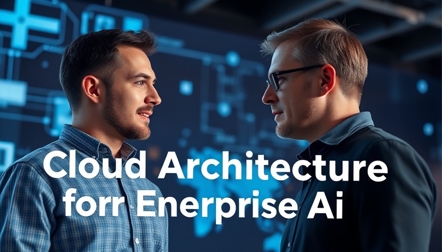 Discussion on Cloud Architectures for Enterprise AI with digital backdrop.