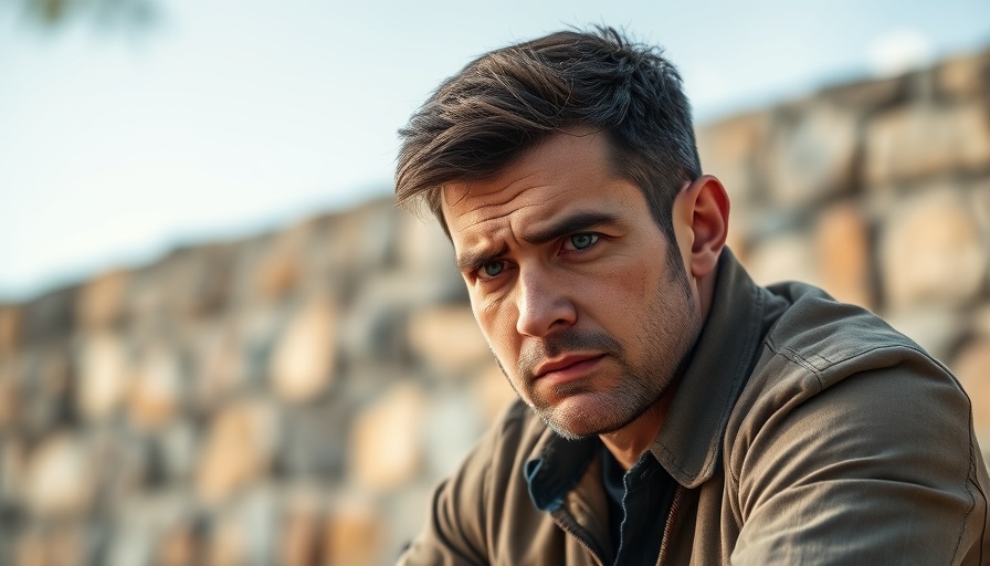 Concerned man outdoors reflecting on massive hack cryptocurrency incident.