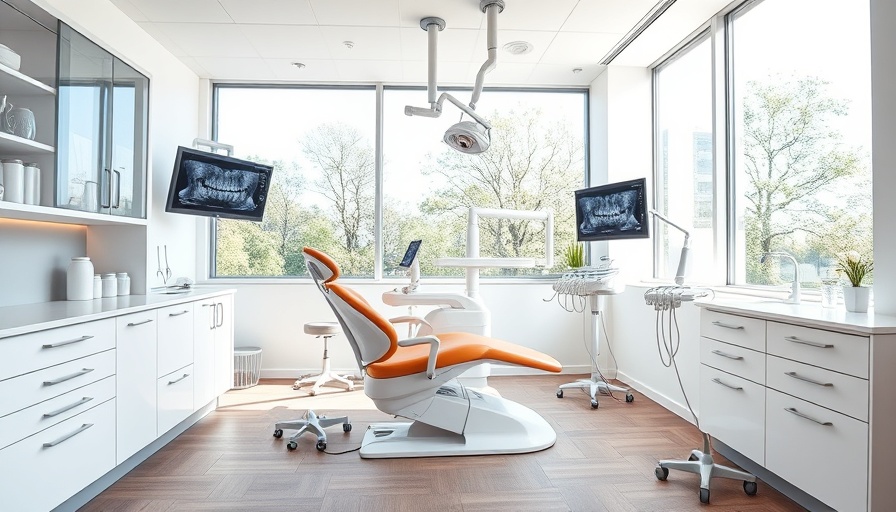 Modern dental office with advanced equipment and bright setting