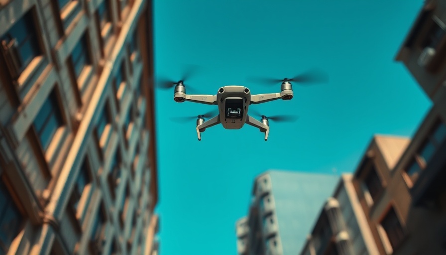 Small drone near building illustrating Pentagon small drone warfare.