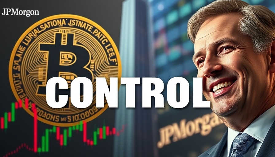 JP Morgan Bitcoin ETF concept illustration with dual themes