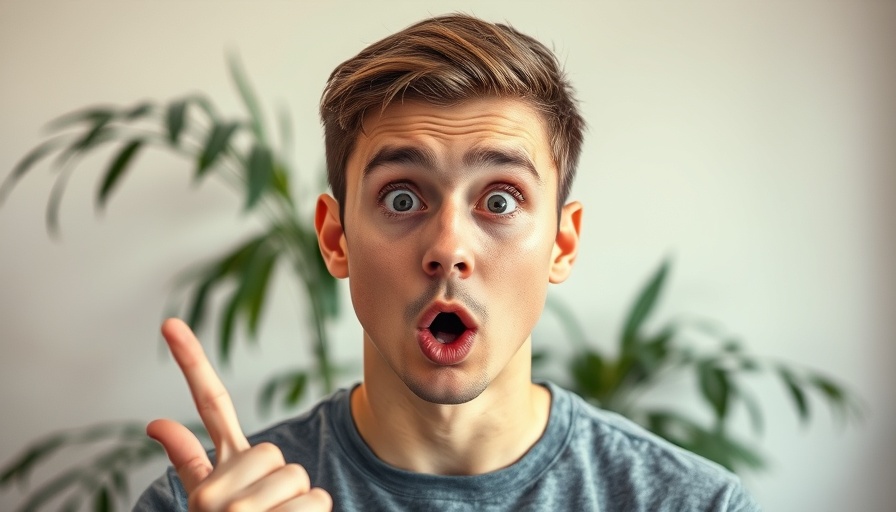 Surprised young man with Bitcoin symbol, Bitcoin price analysis concept.