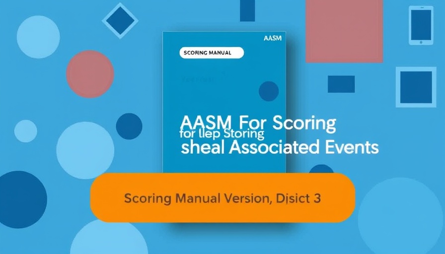 Scoring Manual Version 3 eBook for sleep deprivation crisis, abstract blue design.