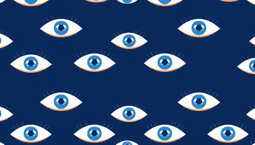 Abstract pattern depicting blue eyes for digital marketing news.