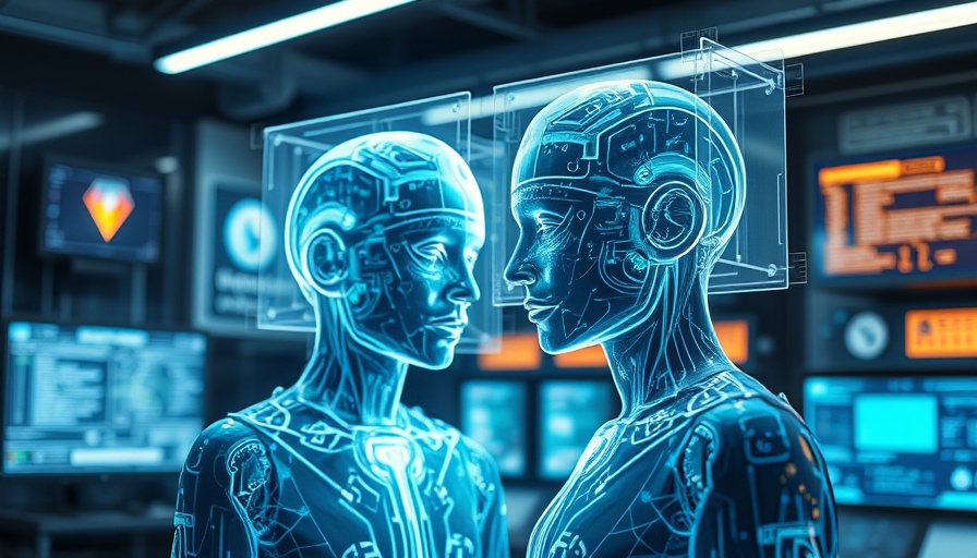 AI-driven digital twinning solution for SARS hologram in a tech lab.