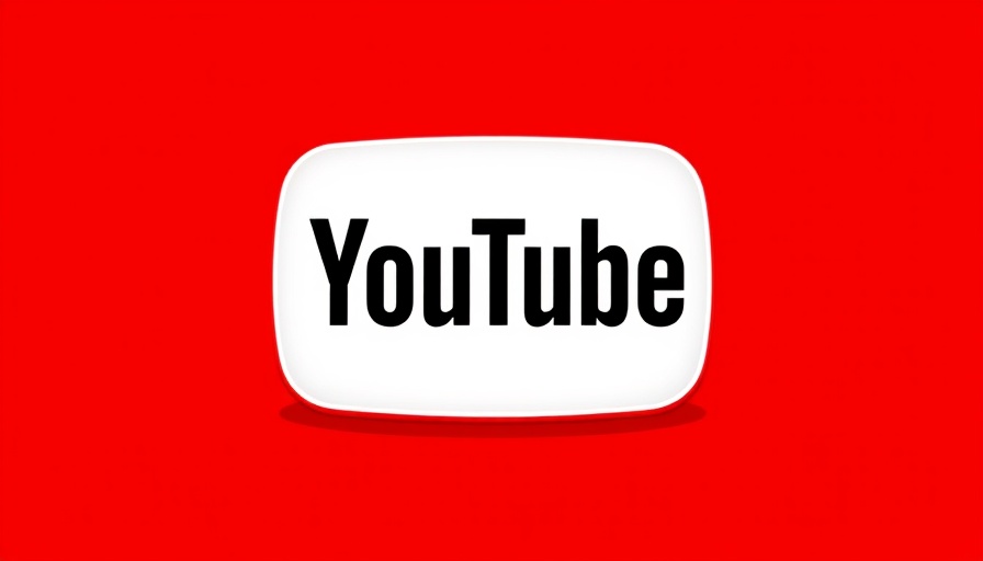 Vibrant red YouTube logo with white play button.
