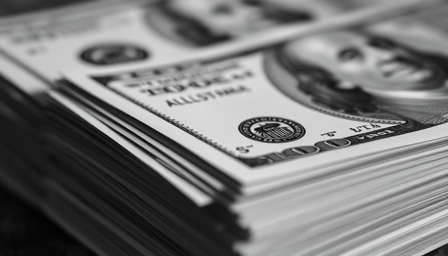 Close-up image of stacked hundred-dollar bills, emphasizing wealth.